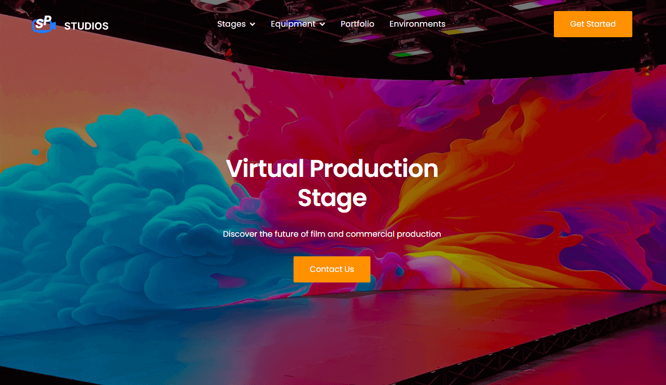 led virtual production stage