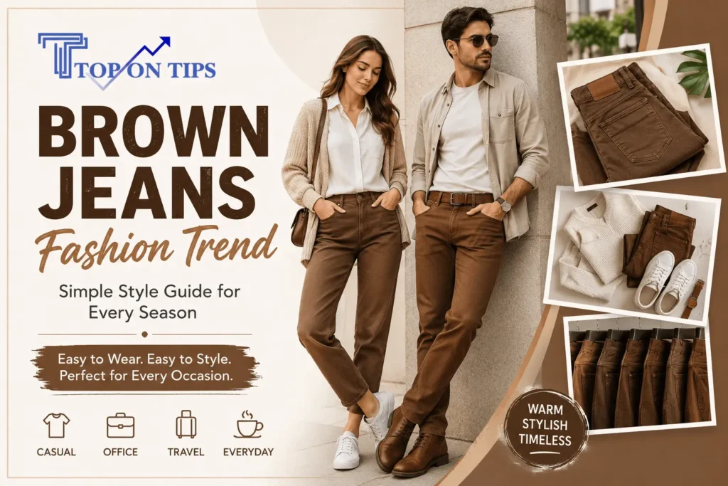 Brown Jeans Fashion Trend