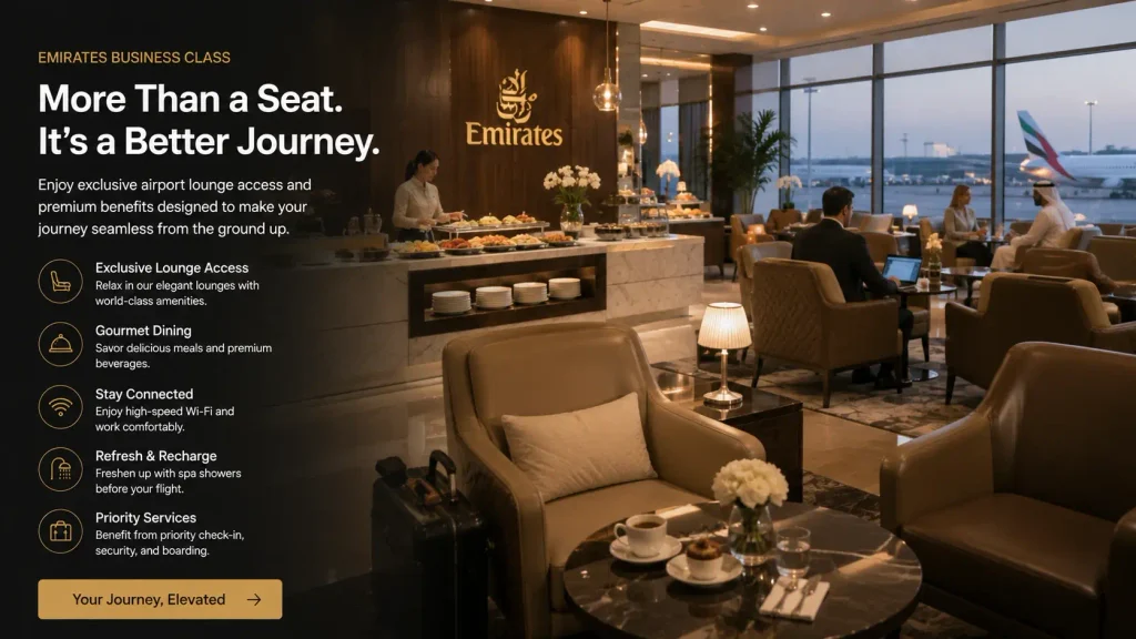 emirates business lounge